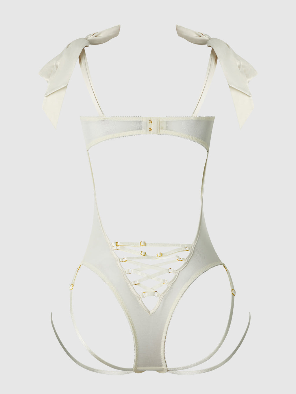 ROSALIE EMBROIDERED LACE TEDDY