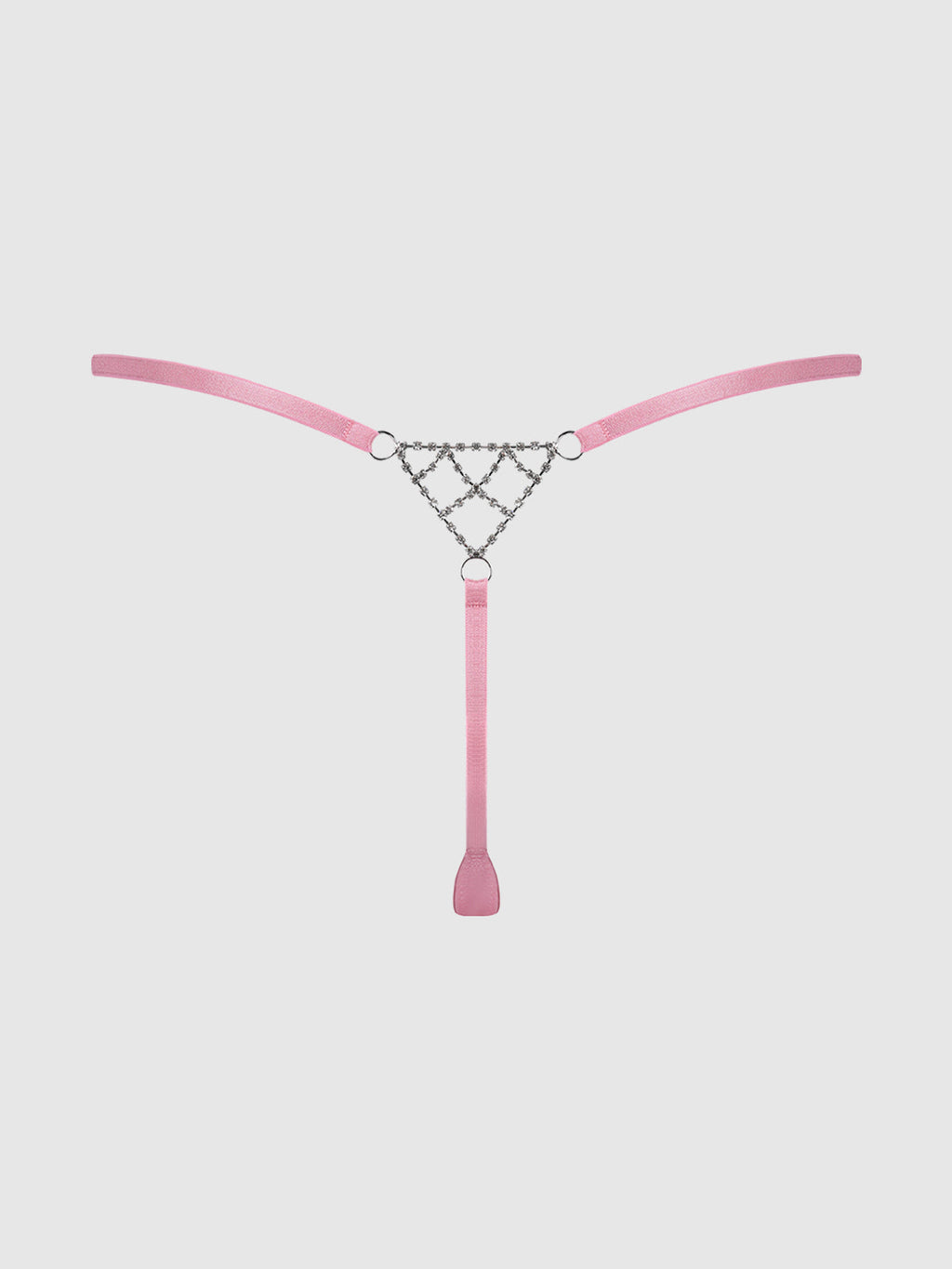 KRYSTAL RHINESTONE NET BACK G-STRING