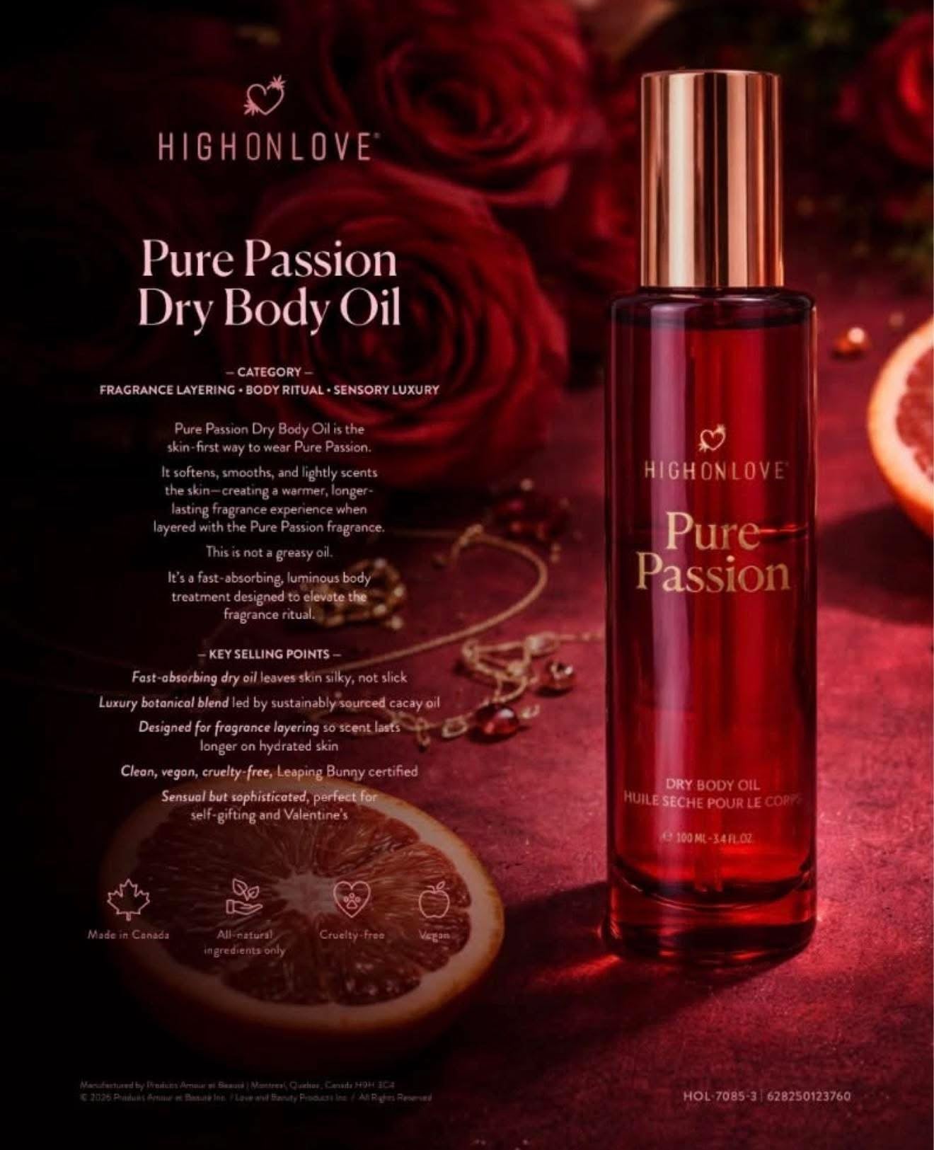 Pure Passion Dry Body Oil